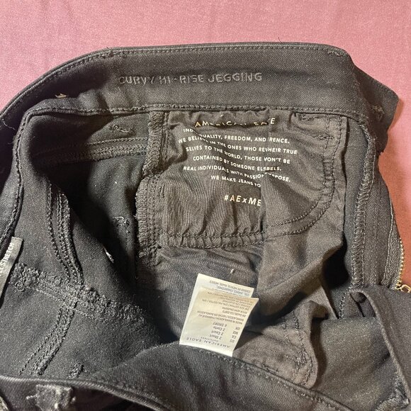 American Eagle Outfitters Curvy Hi Rise Jegging Skinny Jean Pants - Size 2 Short - Picture 6 of 7